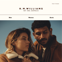 R.M.Williams Australia email thumbnail