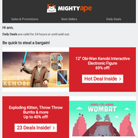 Mighty Ape email thumbnail