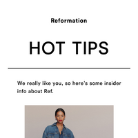 Reformation email thumbnail