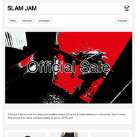 Slam Jam email thumbnail