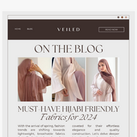 Veiled Collection email thumbnail