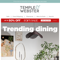 Temple & Webster email thumbnail