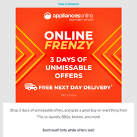 Appliances Online email thumbnail