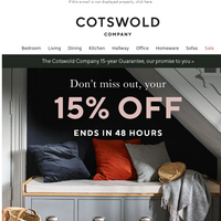 The Cotswold Company email thumbnail