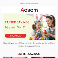 Aosom UK email thumbnail