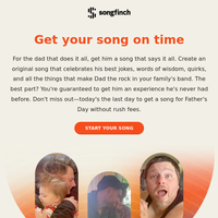 Songfinch email thumbnail