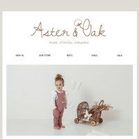 Aster & Oak email thumbnail