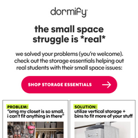 Dormify email thumbnail