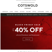 The Cotswold Company email thumbnail