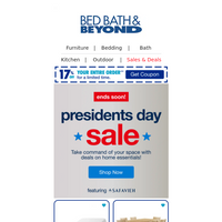 Bed Bath and Beyond email thumbnail