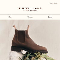 R.M.Williams Australia email thumbnail