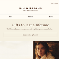 R.M.Williams Australia email thumbnail