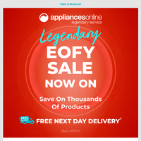 Appliances Online email thumbnail