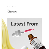 The Ordinary email thumbnail