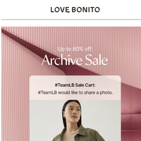 Love Bonito email thumbnail