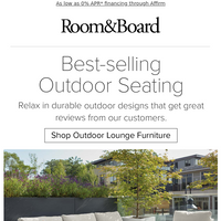 Room & Board email thumbnail