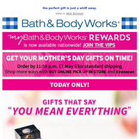 Bath and Body Works email thumbnail