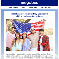 Megabus email thumbnail