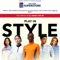 PGA TOUR Superstore email thumbnail