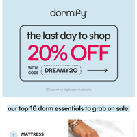 Dormify email thumbnail