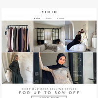 Veiled Collection email thumbnail