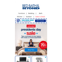 Bed Bath and Beyond email thumbnail