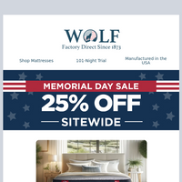 Wolf Mattress email thumbnail