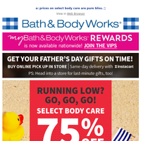 Bath and Body Works email thumbnail