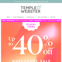 Temple & Webster email thumbnail