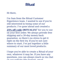 Ritual email thumbnail