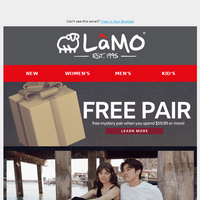 Lamo Footwear email thumbnail