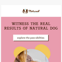 Natural Dog Company  email thumbnail