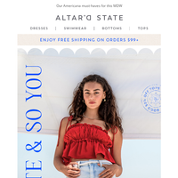 Altar'd State email thumbnail