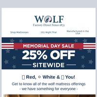 Wolf Mattress email thumbnail