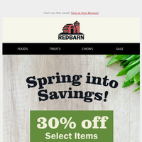 Redbarn Pet Products email thumbnail