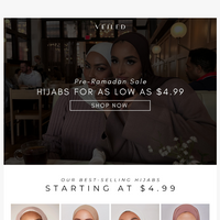 Veiled Collection email thumbnail