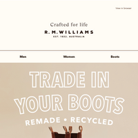 R.M.Williams Australia email thumbnail