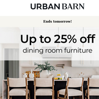 Urban Barn email thumbnail