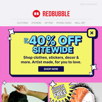 Redbubble email thumbnail