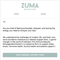 Zuma Nutrition email thumbnail