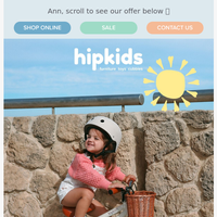 Hip Kids Australia email thumbnail