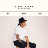 R.M.Williams Australia email thumbnail