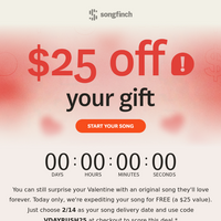 Songfinch email thumbnail