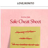 Love Bonito email thumbnail