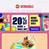 Redbubble email thumbnail