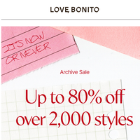 Love Bonito email thumbnail