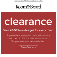 Room & Board email thumbnail