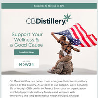 The CBDistillery email thumbnail