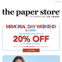 The Paper Store email thumbnail