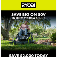 RYOBI Tools email thumbnail